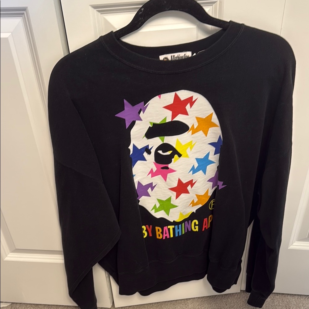 Women's Black Graphic Sweater
